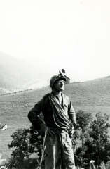  Marlin Kreider in spelunking gear.